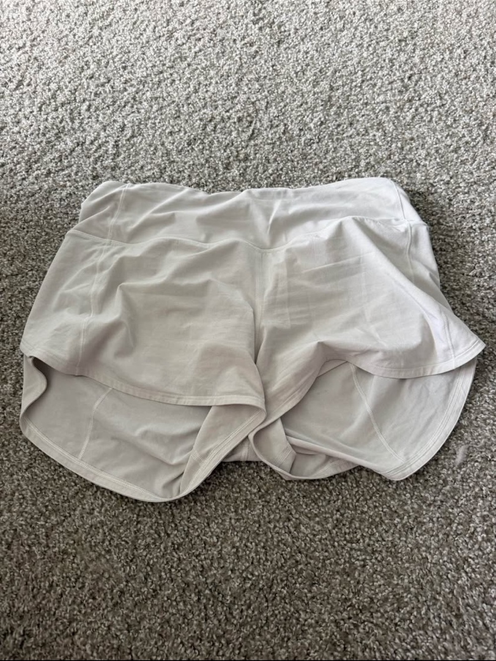 lululemon athletica Women's Light Beige Athletic Shorts